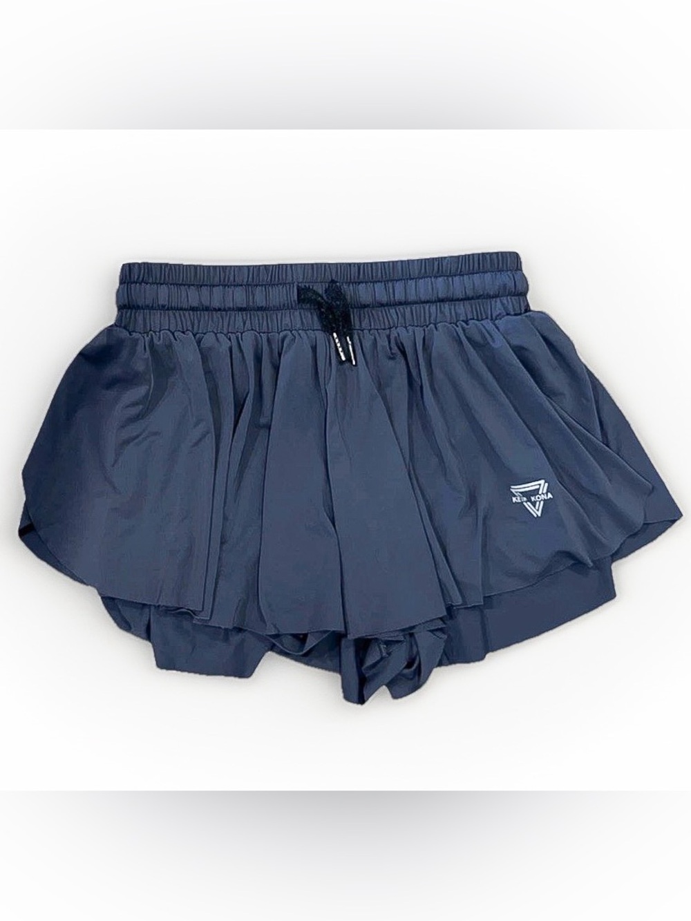 Keiki Kona dark gray 2-IN-1 Flowy Fitness Shorts - Small